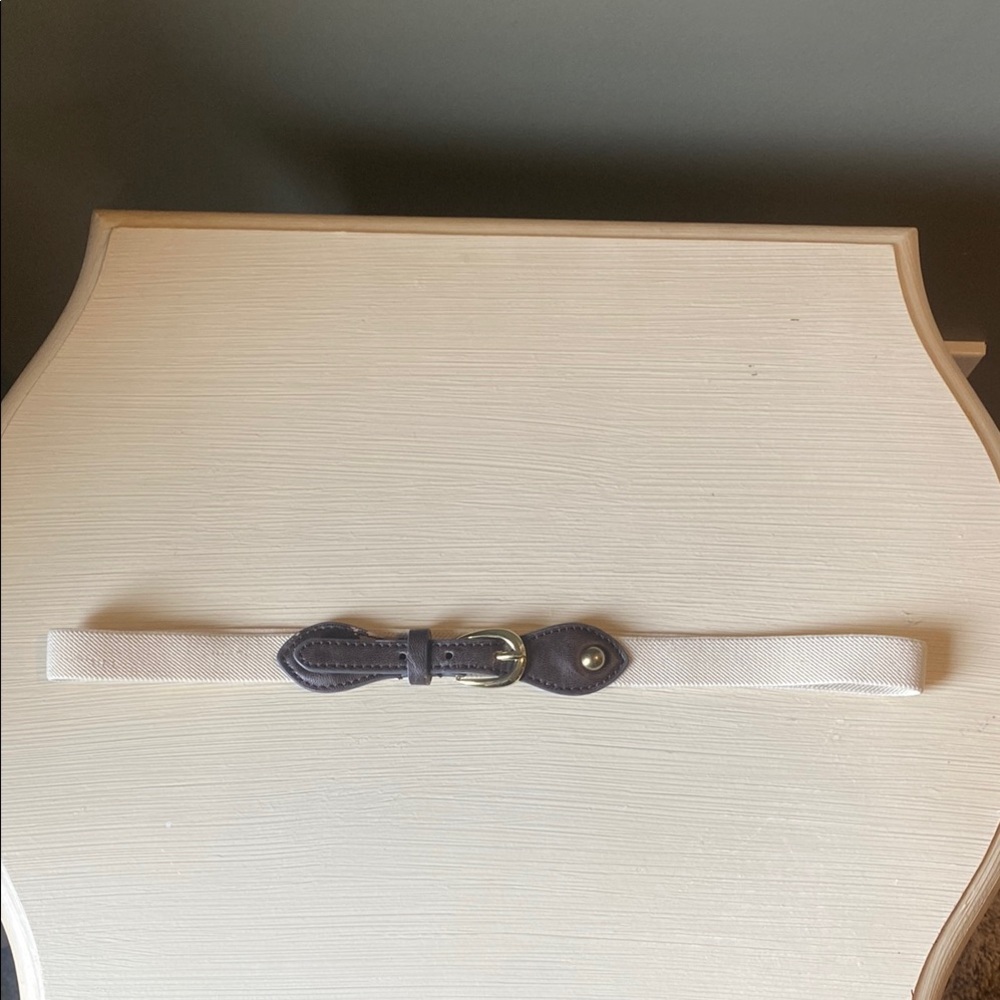 Elegant Cream and Brown Women's Belt